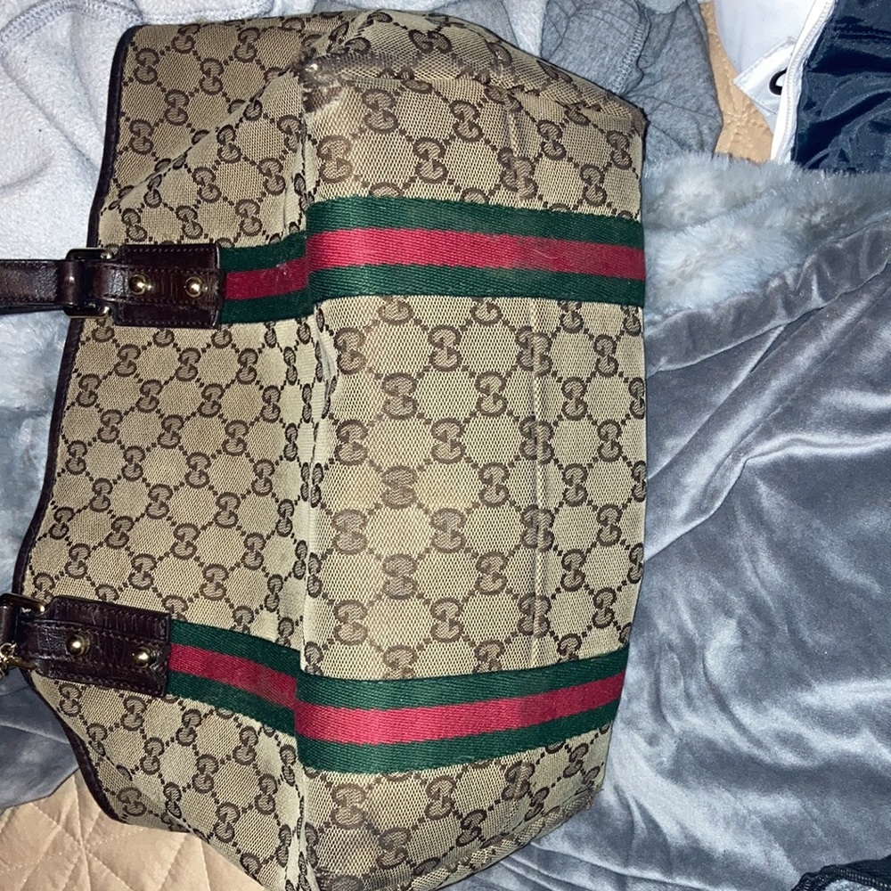 Sherry line Gucci handbag tote GG - Picture 8 of 14